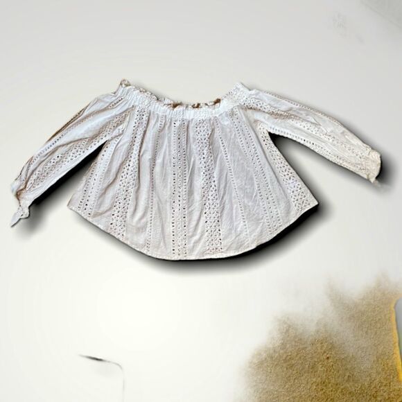 ASTR The Label Bardot White Off The Shouder Top - Picture 1 of 5